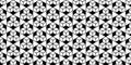 Seamless Black and White Geometric Cube Pattern Background Royalty Free Stock Photo