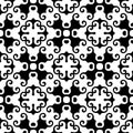 SEAMLESS BLACK AND WHITE GEOMETRIC PATTERN