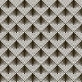 Seamless black - white geometric pattern Royalty Free Stock Photo