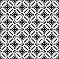 SEAMLESS BLACK AND WHITE GEOMETRIC PATTERN