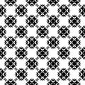 SEAMLESS BLACK AND WHITE GEOMETRIC PATTERN Royalty Free Stock Photo