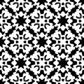 SEAMLESS BLACK AND WHITE GEOMETRIC PATTERN