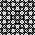 SEAMLESS BLACK AND WHITE GEOMETRIC PATTERN Royalty Free Stock Photo