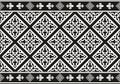 Seamless black-and-white gothic floral texture Royalty Free Stock Photo