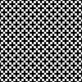 Seamless black and white greek cross pattern