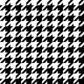 Seamless black and white houndtooth pattern