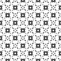 SEAMLESS BLACK AND WHITE micro floral flower PATTERN