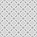 SEAMLESS BLACK AND WHITE micro floral flower PATTERN