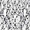 Seamless black-and-white pattern
