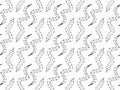 Seamless black and white pattern with hand-drawn snakes. Texture for clothes, textiles, wallpaper and so on. Royalty Free Stock Photo