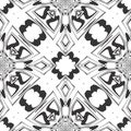 Seamless black and white pattern