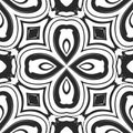 Seamless black and white pattern