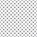 Seamless black and white square dots and crosses pattern vector