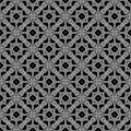 Seamless black and white traditional wallpaper pattern Royalty Free Stock Photo
