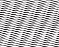 Seamless black and white wavy lines