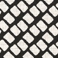 Seamless black white woven cloth geometric linen texture. Two tone monochrome pattern background. Modern textile weave
