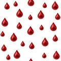 Seamless blood drips Royalty Free Stock Photo