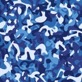 Seamless blue camouflage