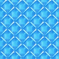 Seamless blue 3d background with a grid of squares over octagon shapes Royalty Free Stock Photo