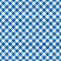 Seamless Blue Diagonal Checkered Fabric Pattern Background Texture Royalty Free Stock Photo