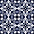 Seamless Blue Japanese Background Spiral Oval Polygon Cross Flow