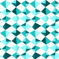 Seamless Blue Kite Squares Triangles Royalty Free Stock Photo