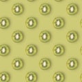 Seamless blue kiwi pattern on green background Royalty Free Stock Photo