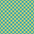 Seamless Blue and Lime Green Diagonal Checkered Fabric Pattern Background Texture Royalty Free Stock Photo