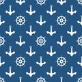 Seamless Blue Maritime Pattern