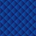 Seamless blue padded upholstery pattern background