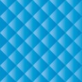 Seamless blue padded upholstery pattern background