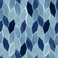 Seamless blue pattern made of precious shiny tiles, ceramic