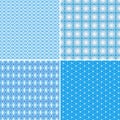 Seamless blue pattern Royalty Free Stock Photo