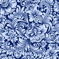 Seamless blue pattern