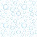 Seamless Blue Water Bubbles Background Royalty Free Stock Photo