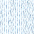 Seamless blue watercolor pattern on white background. Watercolor seamless pattern with stripes and lines