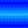 Seamless blue wave pattern Royalty Free Stock Photo