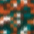 Seamless blurred fuzzy tribal ikat pattern for surface design and print