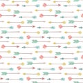 Seamless boho pattern. Vector image on national American motifs.