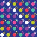 Seamless bomb pattern icon colorful