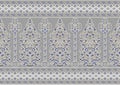 Seamless border based on traditional indian elements Royalty Free Stock Photo