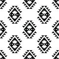 Seamless border repeat pattern with unique ethnic backdrop design.