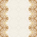Seamless border vector ornate in Eastern style. Islam pattern Royalty Free Stock Photo