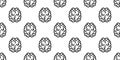 Seamless brain icon pattern, repeats vertically and horizontally