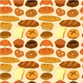 Seamless bread pattern