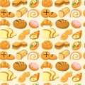 Seamless bread pattern