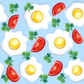 Seamless breakfast pattern