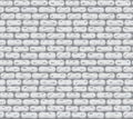 Seamless brick wall. Realistic monochrome stone vector texture. Decorative pattern for interior loft style. Template Royalty Free Stock Photo