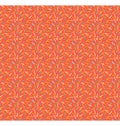 Seamless bright abstract pattern isolated on red Royalty Free Stock Photo