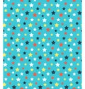 Seamless bright abstract pattern with stars isolated on blue Royalty Free Stock Photo